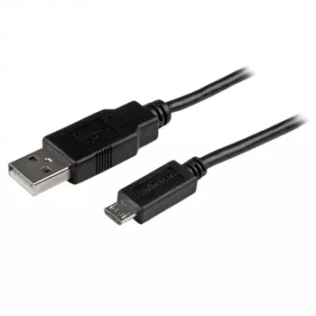 StarTech.com Micro-USB kabelis – vīr./vīr. – 2 m, 2 m, USB A, Micro-USB B, USB 2.0, 0,48 Gbit/s, Melns