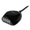 StarTech.com 15m USB 2.0 Active kabelis with 4 Port Hub, USB 2.0, 480 Mbit/s, Melns, 15 m, 110 - 240 V, 5 V