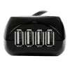 StarTech.com 15m USB 2.0 Active kabelis with 4 Port Hub, USB 2.0, 480 Mbit/s, Melns, 15 m, 110 - 240 V, 5 V