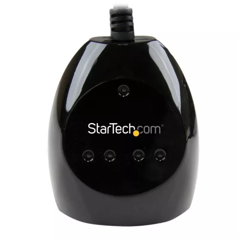 StarTech.com 15m USB 2.0 Active kabelis with 4 Port Hub, USB 2.0, 480 Mbit/s, Melns, 15 m, 110 - 240 V, 5 V