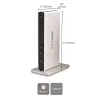 StarTech.com Divu Monitoru USB 3.0 Dokstacija ar DVI un Vertikālo Statīvu