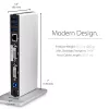 StarTech.com Divu Monitoru USB 3.0 Dokstacija ar DVI un Vertikālo Statīvu