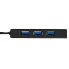 StarTech.com 3 portatīvs pārnēsājams USB 3.0 centrmezgls ar Gigabit Ethernet - alumīnija korpusā ar iebūvētu kabeli