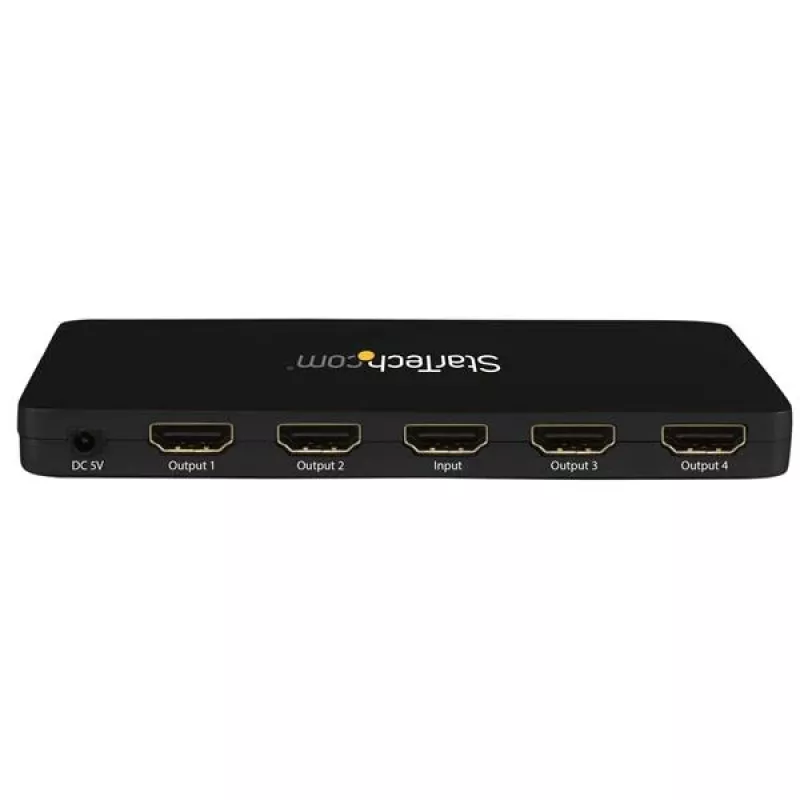 StarTech.com 4K HDMI 4 portu video sadalītājs – 1x4 HDMI sadalītājs ar izturīgu alumīnija korpusu – 4K 30Hz