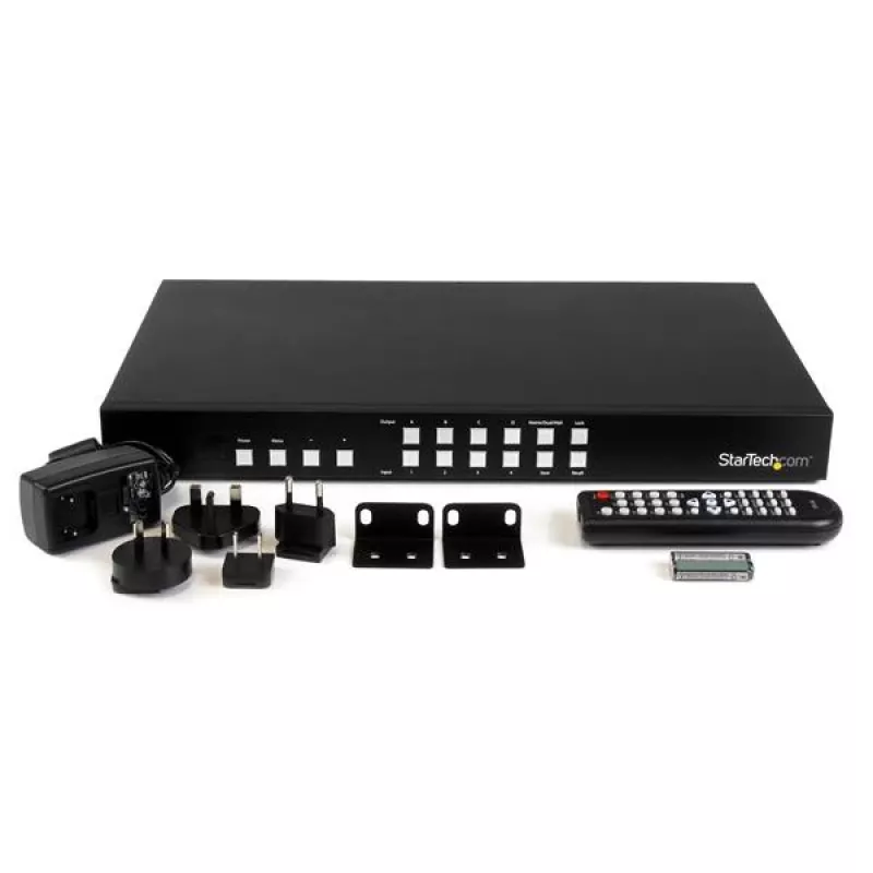StarTech.com 4x4 HDMI matricas slēdzis ar attēls-attēlā multiviewer vai video sienu