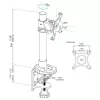 StarTech.com viena monitora galda stiprinājums – regulējams augstumā – tērauds – līdz 34 collu (30,9 mārciņas/14 kg) displejiem
