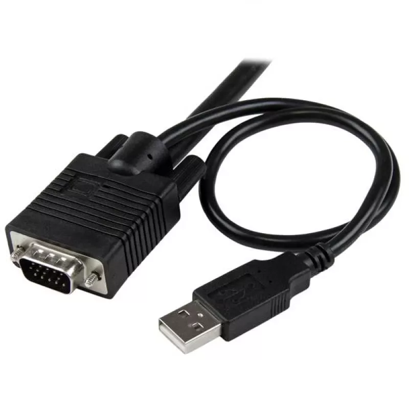 StarTech.com 2 portu USB VGA kabeļa KVM slēdzis - barošana caur USB ar tālvadības slēdzi