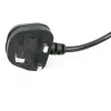 StarTech.com 3 pēdu (1 m) UK klēpjdatora strāvas kabelis, BS 1363 uz C7, 2,5 A, 250 V, 18 AWG, melns, UK klēpjdatora maiņas vads, printera strāvas kabelis, maiņstrāvas klēpjdatora lādētāja vads, klēpjdatora strāvas bloka vads