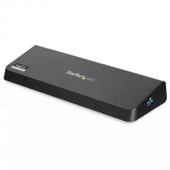StarTech.com USB 3.0 dokstacija diviem monitoriem ar HDMI un 4K DisplayPort - USB 3.0 uz 4x USB-A, Ethernet, HDMI un DP - USB A tipa universāla klēpjdatoru dokstacija Mac un Windows