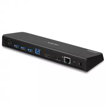 StarTech.com USB 3.0 dokstacija diviem monitoriem ar HDMI un 4K DisplayPort - USB 3.0 uz 4x USB-A, Ethernet, HDMI un DP - USB A tipa universāla klēpjdatoru dokstacija Mac un Windows