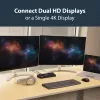 StarTech.com USB 3.0 dokstacija diviem monitoriem ar HDMI un 4K DisplayPort - USB 3.0 uz 4x USB-A, Ethernet, HDMI un DP - USB A tipa universāla klēpjdatoru dokstacija Mac un Windows