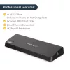 StarTech.com USB 3.0 dokstacija diviem monitoriem ar HDMI un 4K DisplayPort - USB 3.0 uz 4x USB-A, Ethernet, HDMI un DP - USB A tipa universāla klēpjdatoru dokstacija Mac un Windows