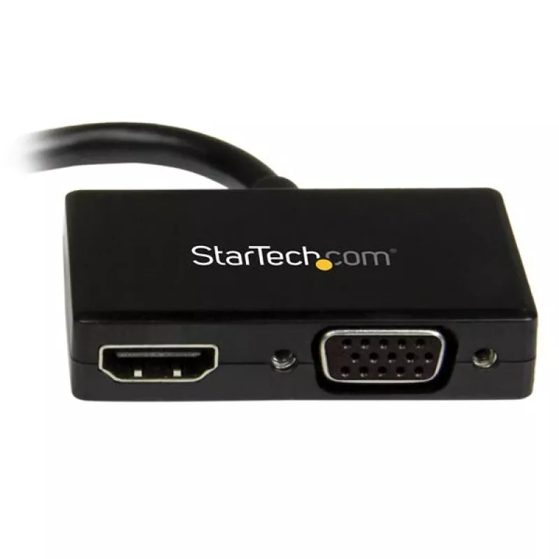 StarTech.com ceļojumu A/V adapteris: 2-in-1 Mini DisplayPort uz HDMI vai VGA pārveidotājs