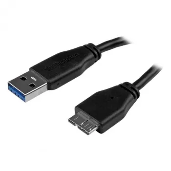 StarTech.com Plāns Micro USB 3.0 kabelis - vīr./vīr. - 3m (10 pēdas), 3 m, USB A, Micro-USB B, USB 3.2 Gen 1 (3.1 Gen 1), vīr./vīr., melns