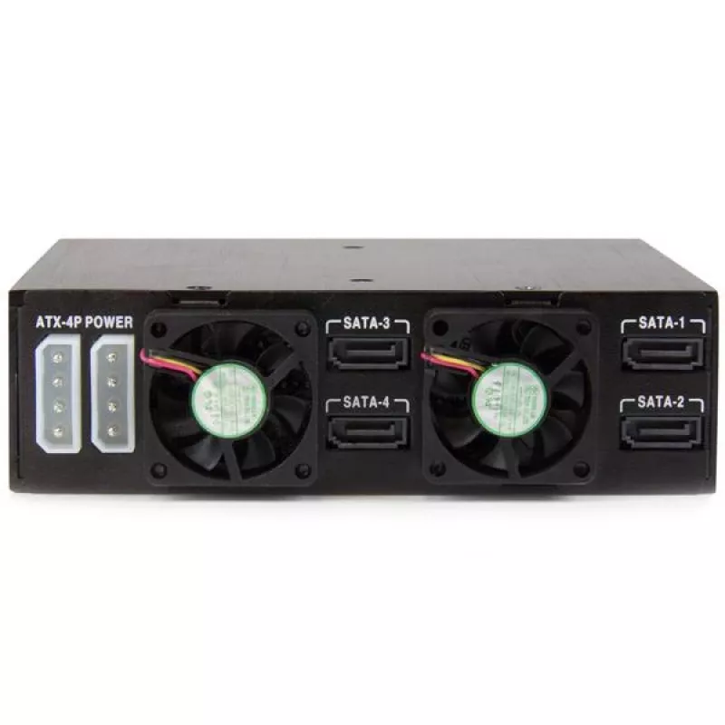 StarTech.com 4-vietīgs mobilā plaukta aizmugures panelis 2,5 collu SATA/SAS diskdziņiem