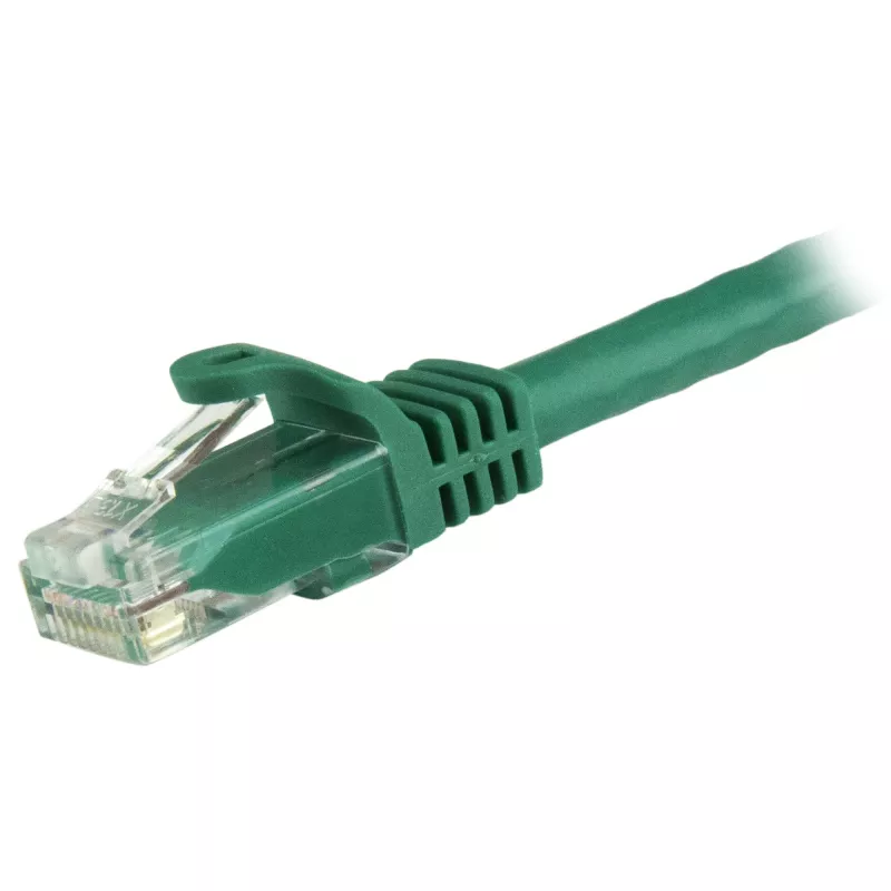 StarTech.com 5m CAT6 Ethernet kabelis - zaļš CAT 6 Gigabit Ethernet vads -250MHz 100W PoE RJ45 UTP tīkla/plākstera vads bez aizķeršanās ar stiepes samazināšanu, individuāli pārbaudīts