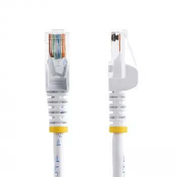 StarTech.com Cat5e komutācijas kabelis ar aizķeršanās drošajiem RJ45 savienotājiem - 2 m, balts