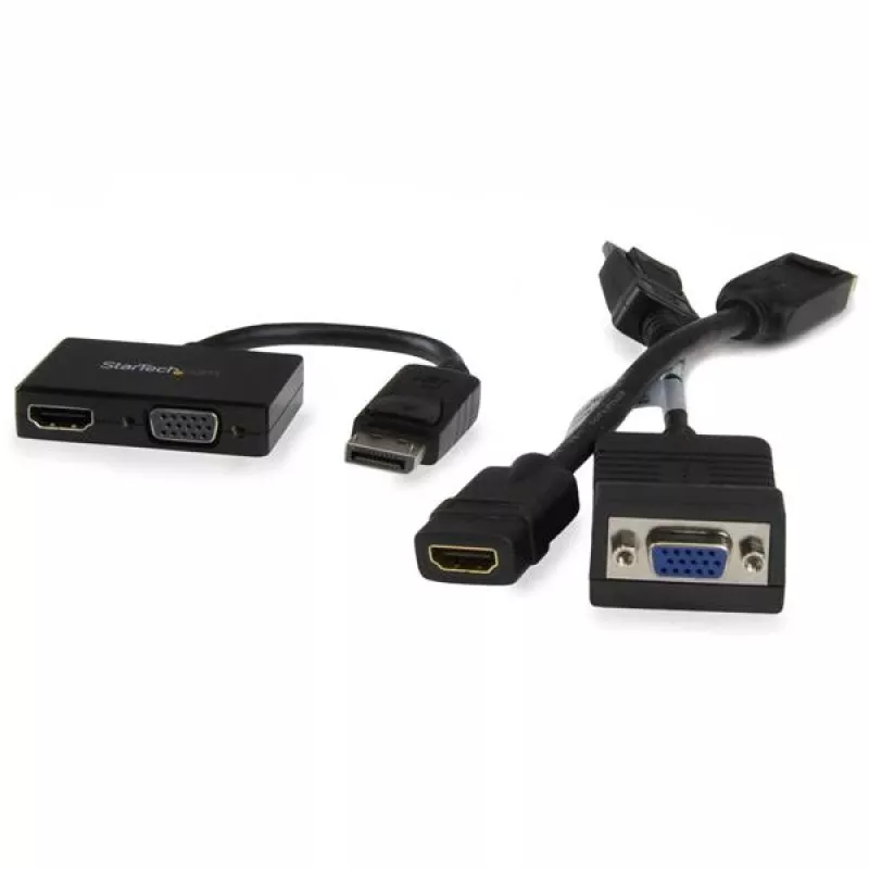 StarTech.com ceļojumu A/V adapteris: 2-in-1 DisplayPort uz HDMI vai VGA