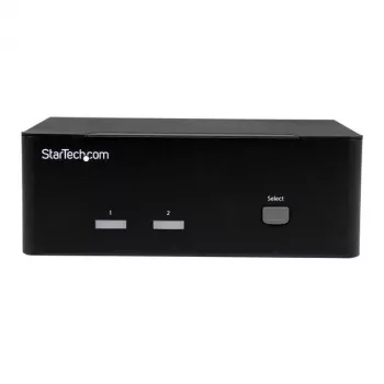 StarTech.com 2 portu KVM slēdzis ar dubultu VGA - USB 2.0, 1920 x 1200 pikseļi, Full HD, 18 W, melns