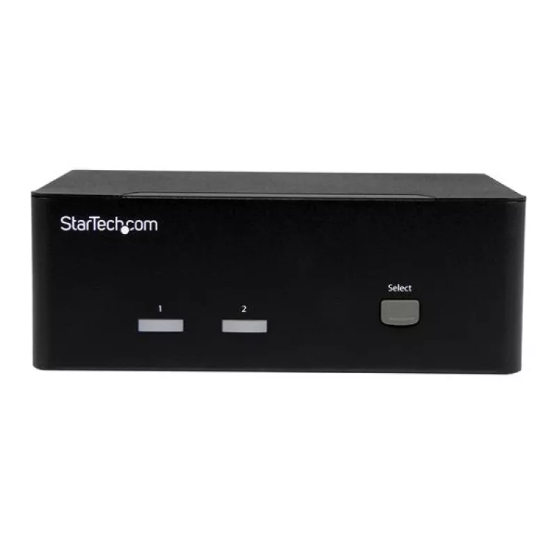 StarTech.com 2 portu KVM slēdzis ar dubultu VGA - USB 2.0, 1920 x 1200 pikseļi, Full HD, 18 W, melns
