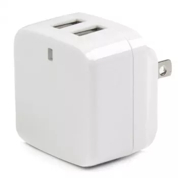 StarTech.com Divportu USB sienas lādētājs - starptautiskiem ceļojumiem - 17W/3.4A - balts