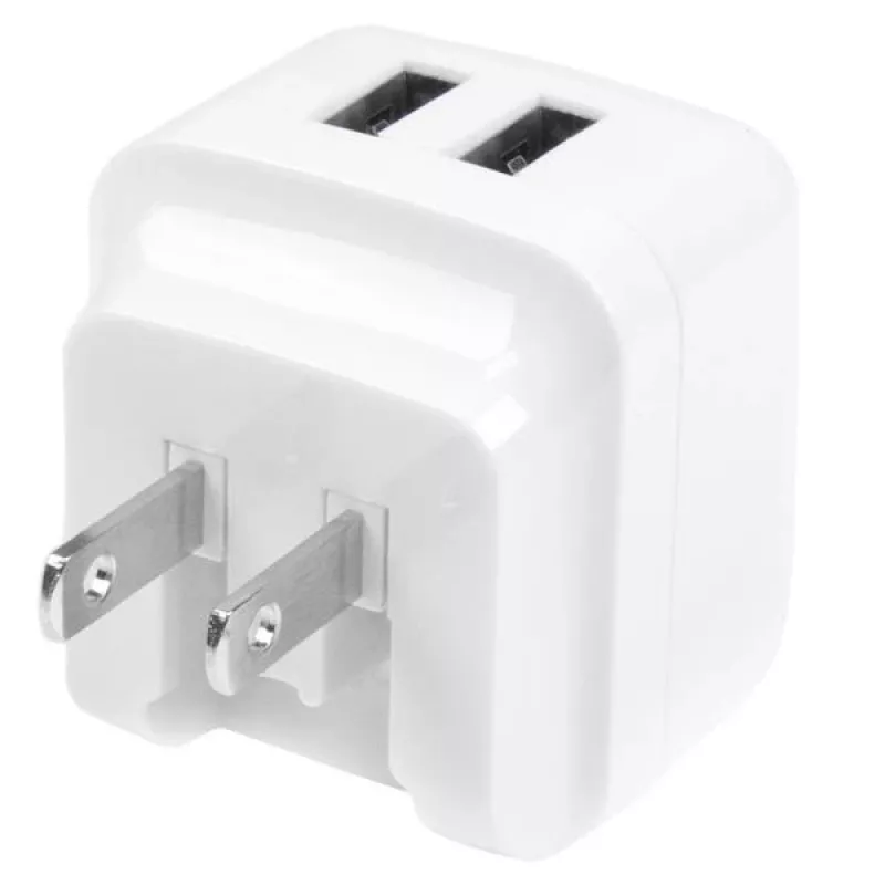 StarTech.com Divportu USB sienas lādētājs - starptautiskiem ceļojumiem - 17W/3.4A - balts