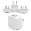 StarTech.com Divportu USB sienas lādētājs - starptautiskiem ceļojumiem - 17W/3.4A - balts