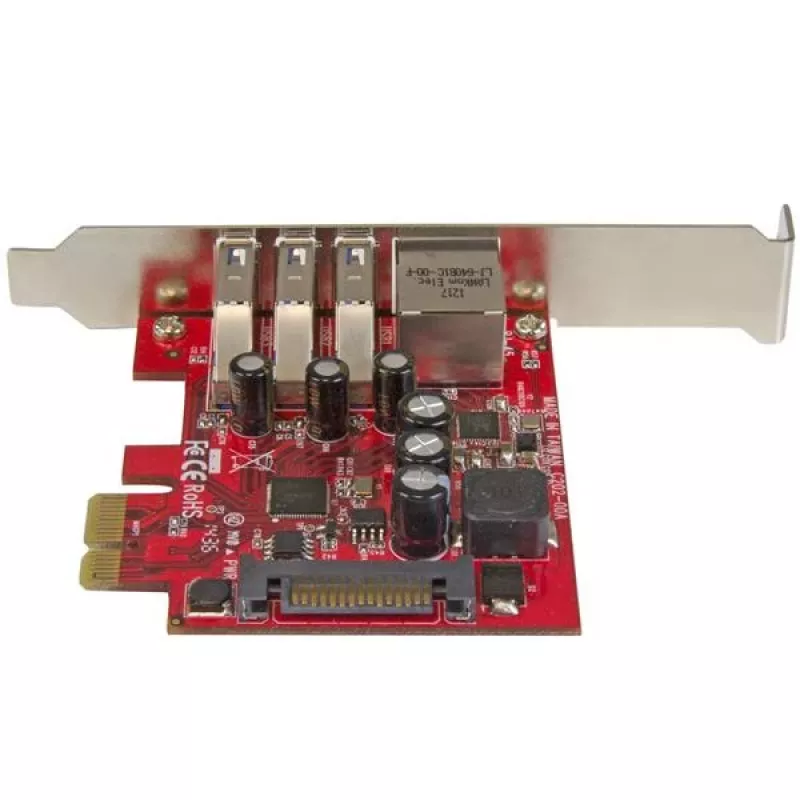 StarTech.com 3 portu PCI Express USB 3.0 karte + Gigabit Ethernet