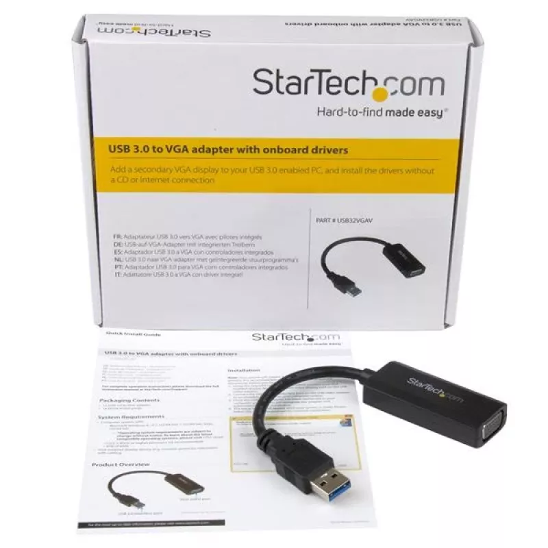 StarTech.com USB 3.0 uz VGA adapteris — iebūvēta draiveru instalēšana — 1920x1200