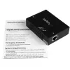 StarTech.com 1 porta Gigabit PoE+ pagarinātājs ar 802.3at un 802.3af, 100 m (330 pēdas)