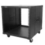 StarTech.com 4-Post 9U Mobile Open Frame Server Rack, Four Post tīkls Rack with Wheels, 19 inch Rolling Rack for Home/Office Narrow Floor Spaces, Small Data Rack for Computer/AV/IT Equipment - TAA Compliant
