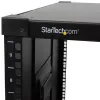 StarTech.com 4-Post 9U Mobile Open Frame Server Rack, Four Post tīkls Rack with Wheels, 19 inch Rolling Rack for Home/Office Narrow Floor Spaces, Small Data Rack for Computer/AV/IT Equipment - TAA Compliant