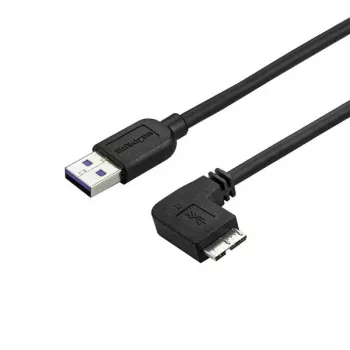StarTech.com plāns Micro-USB 3.0 kabelis — vīr. pret vīr. — leņķveida Micro USB — 2 m (6 pēdas)