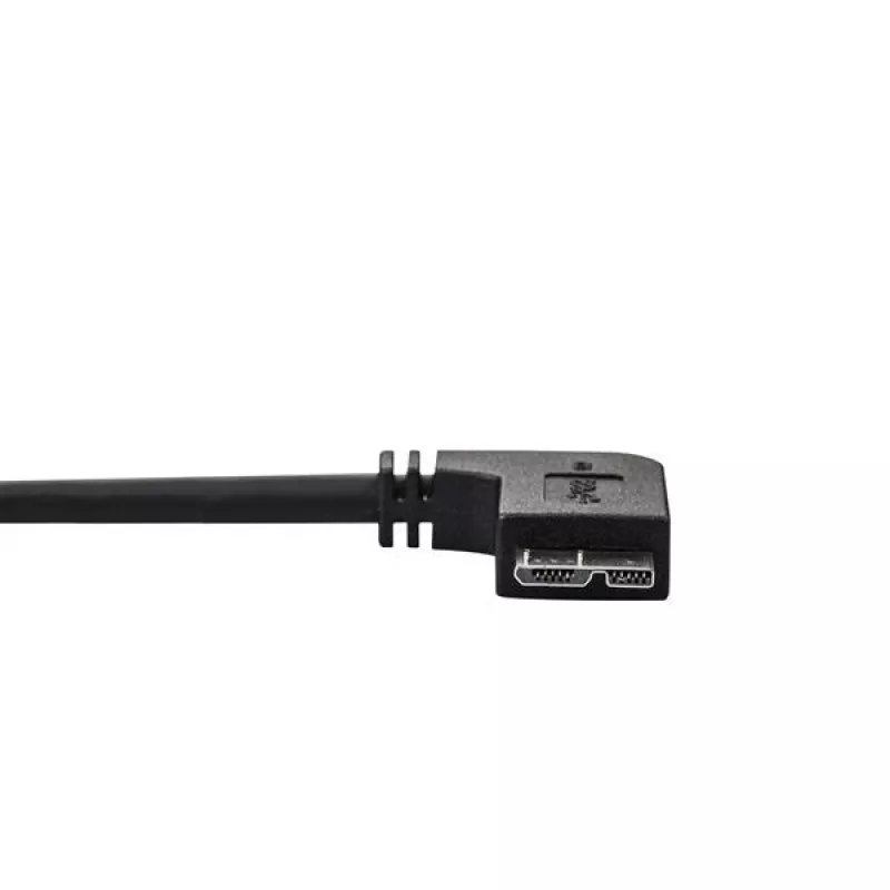 StarTech.com plāns Micro USB 3.0 kabelis - M/M - Kreisā leņķa Micro-USB - 0,5 m (20 collas)