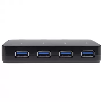 StarTech.com 4 portu USB 3.0 centrmezgls ar īpašu uzlādes portu - 1 x 2,4 A ports ~ 4 portu USB 3.0 centrmezgls (5 Gbit/s) ar īpašu uzlādes portu - 1 x 2,4 A ports