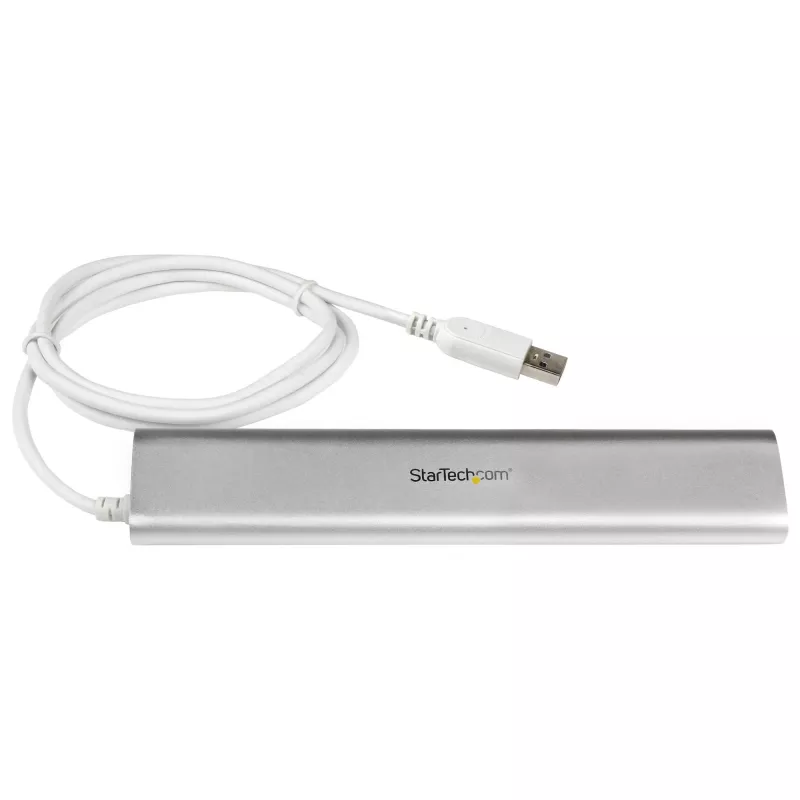 StarTech.com 7 portu USB centrmezgls, USB A uz 7x USB-A pieslēgvietas, USB 5Gbps, izturīgs dizains, kopnes vai pašbarošanas, pārnēsājams klēpjdatora USB 3.0 centrmezgla paplašinātājs ar barošanas bloku