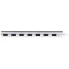StarTech.com 7 portu USB centrmezgls, USB A uz 7x USB-A pieslēgvietas, USB 5Gbps, izturīgs dizains, kopnes vai pašbarošanas, pārnēsājams klēpjdatora USB 3.0 centrmezgla paplašinātājs ar barošanas bloku