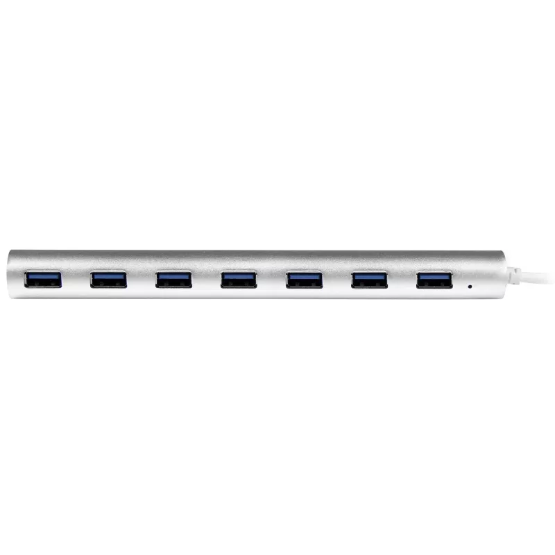 StarTech.com 7 portu USB centrmezgls, USB A uz 7x USB-A pieslēgvietas, USB 5Gbps, izturīgs dizains, kopnes vai pašbarošanas, pārnēsājams klēpjdatora USB 3.0 centrmezgla paplašinātājs ar barošanas bloku
