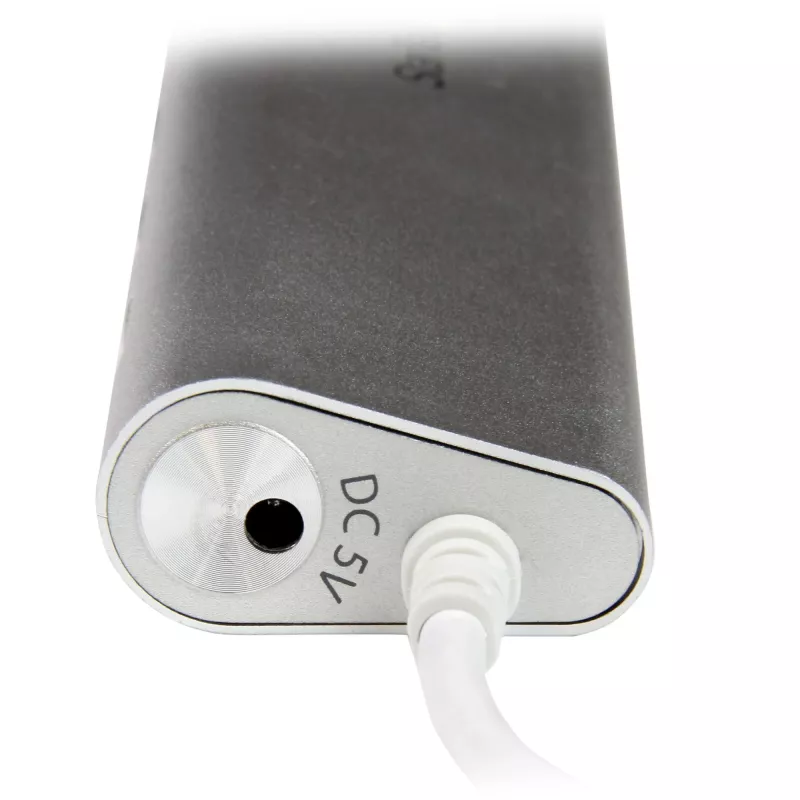 StarTech.com 7 portu USB centrmezgls, USB A uz 7x USB-A pieslēgvietas, USB 5Gbps, izturīgs dizains, kopnes vai pašbarošanas, pārnēsājams klēpjdatora USB 3.0 centrmezgla paplašinātājs ar barošanas bloku