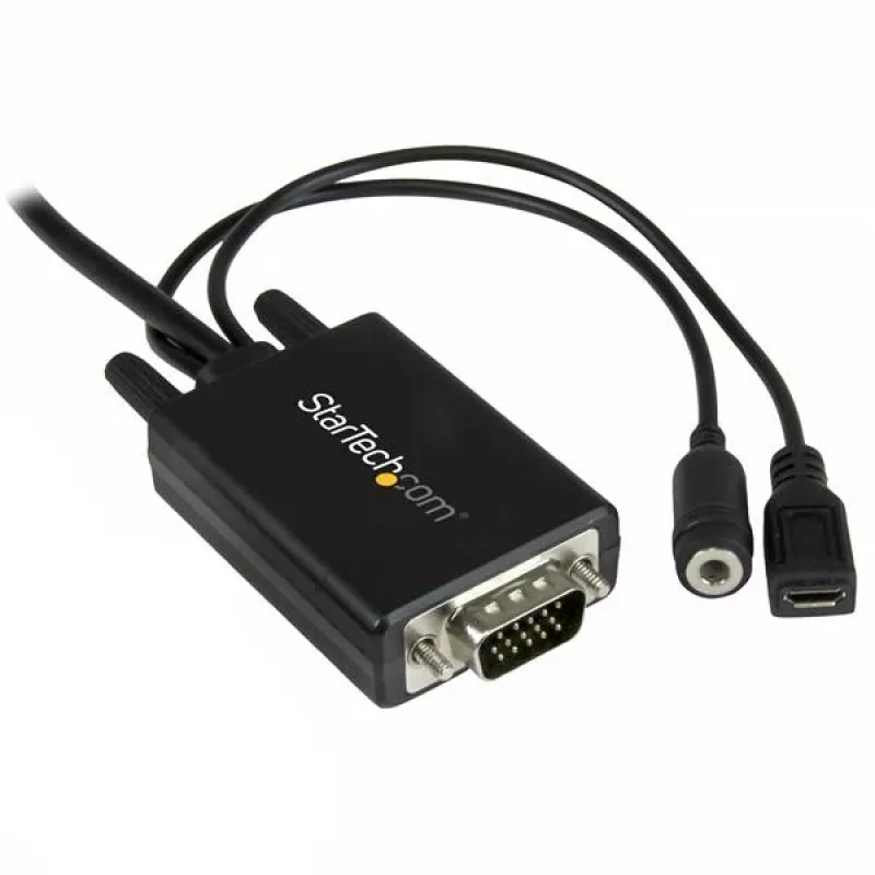 StarTech.com DisplayPort uz VGA adaptera kabelis ar audio - 6 pēdas (2 m)