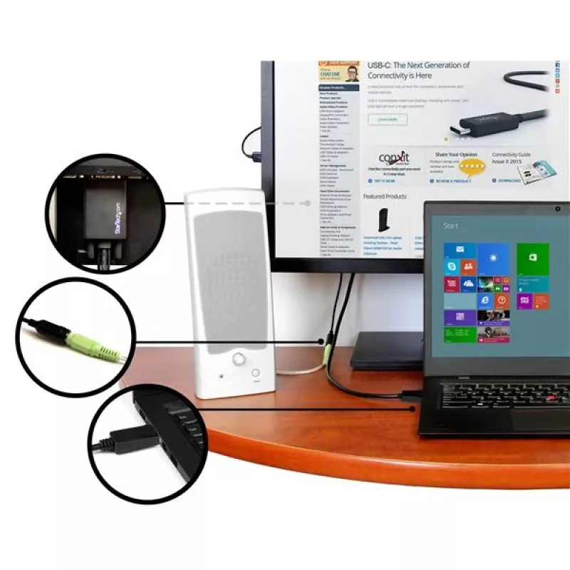 StarTech.com DisplayPort uz VGA adaptera kabelis ar audio - 6 pēdas (2 m)
