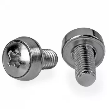 StarTech.com M6 x 12mm - Montāžas skrūves - 100 iepakojumā