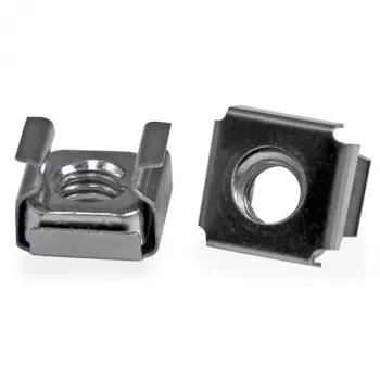 StarTech.com M6 būra uzgriežņi - 100 gab., Būra uzgrieznis, Tērauds, Nerūsējošais tērauds, M6, CE, TAA, REACH, 13 mm