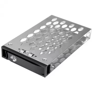 StarTech.com 2.5 collu karstās nomaiņas cietā diska paliktnis, 2.5 collas, priekšējā paneļa rāmis, melns, sudrabains, 2.5 collas, plastmasa, tērauds, 70 mm