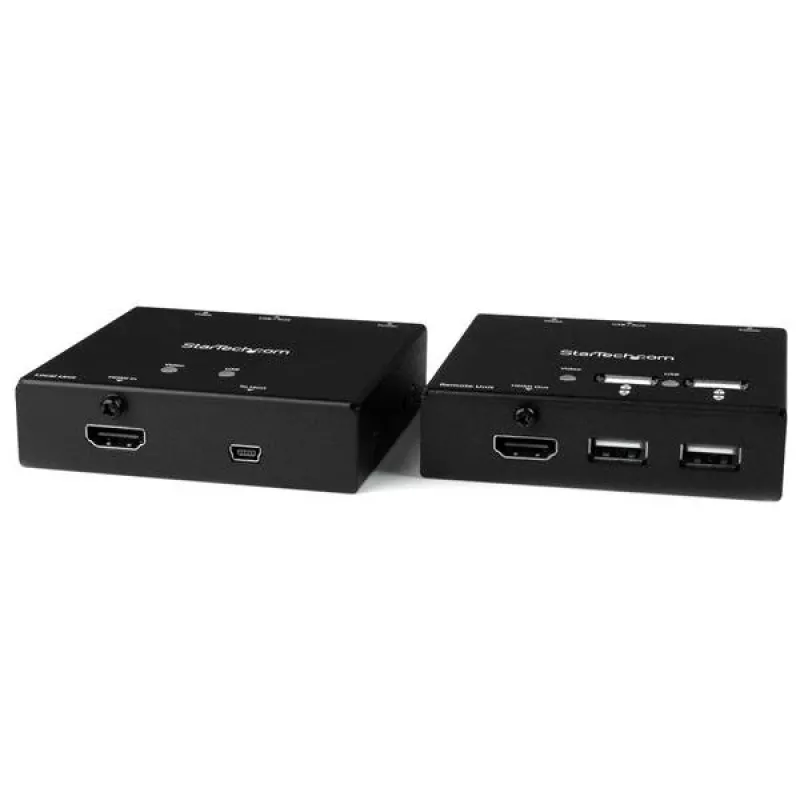 StarTech.com HDMI pagarinātājs caur CAT6 ar 4 portu USB centrmezglu – 165 pēdas (50 m) – 1080p