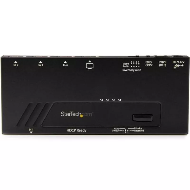 StarTech.com 4 portu HDMI automātiskais video slēdzis - 4K ar ātru pārslēgšanos