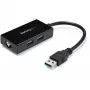 StarTech.com USB–Ethernet adapteris, USB 3.0 uz 10/100/1000 Gigabit Ethernet LAN pārveidotājs klēpjdatoriem, 11,8 collu/30 cm pievienots kabelis, USB–RJ45 adapteris, NIC adapteris, USB tīkla adapteris