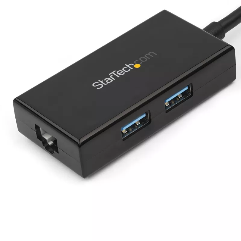 StarTech.com USB–Ethernet adapteris, USB 3.0 uz 10/100/1000 Gigabit Ethernet LAN pārveidotājs klēpjdatoriem, 11,8 collu/30 cm pievienots kabelis, USB–RJ45 adapteris, NIC adapteris, USB tīkla adapteris