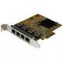 StarTech.com 4 portu PCIe Gigabit tīkla adaptera karte, iekšēja, vadu, PCI Express, Ethernet, 2000 Mbit/s