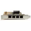 StarTech.com 4 portu PCIe Gigabit tīkla adaptera karte, iekšēja, vadu, PCI Express, Ethernet, 2000 Mbit/s
